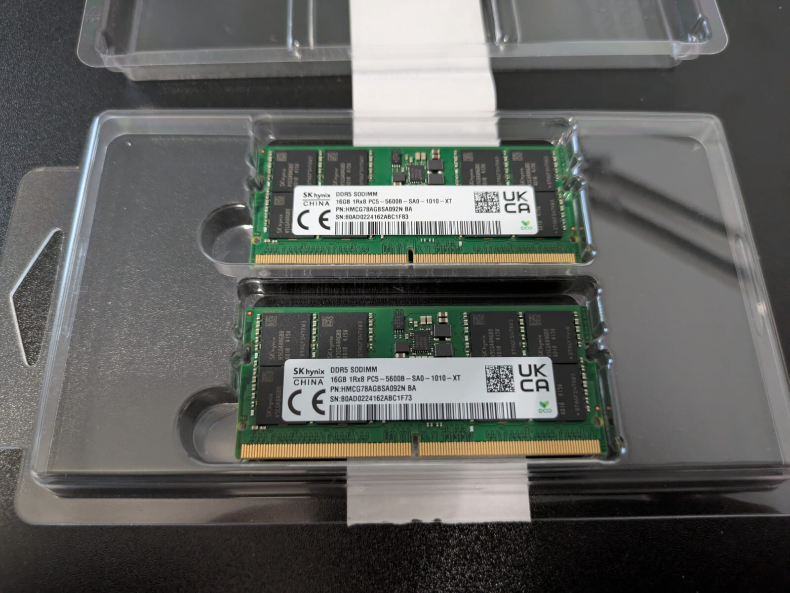 SK hynix DDR5 16GB SODIMM PC5-5600Bメモリ SK hynix DDR5 16GB 32GB