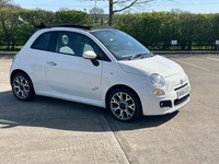 2014 64 Fiat 500 C S Convertible, Last owner 11 years, Air con, Parking sensors