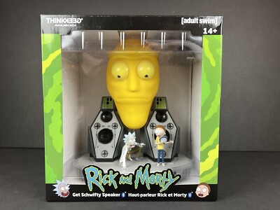 Rick and Morty Get Schwifty Giant Head Bluetooth Speaker Adult Swim TV Show New