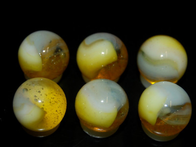L@@K  Yellow Vitro Marbles Collector Set KEEPERS #389  L@@K
