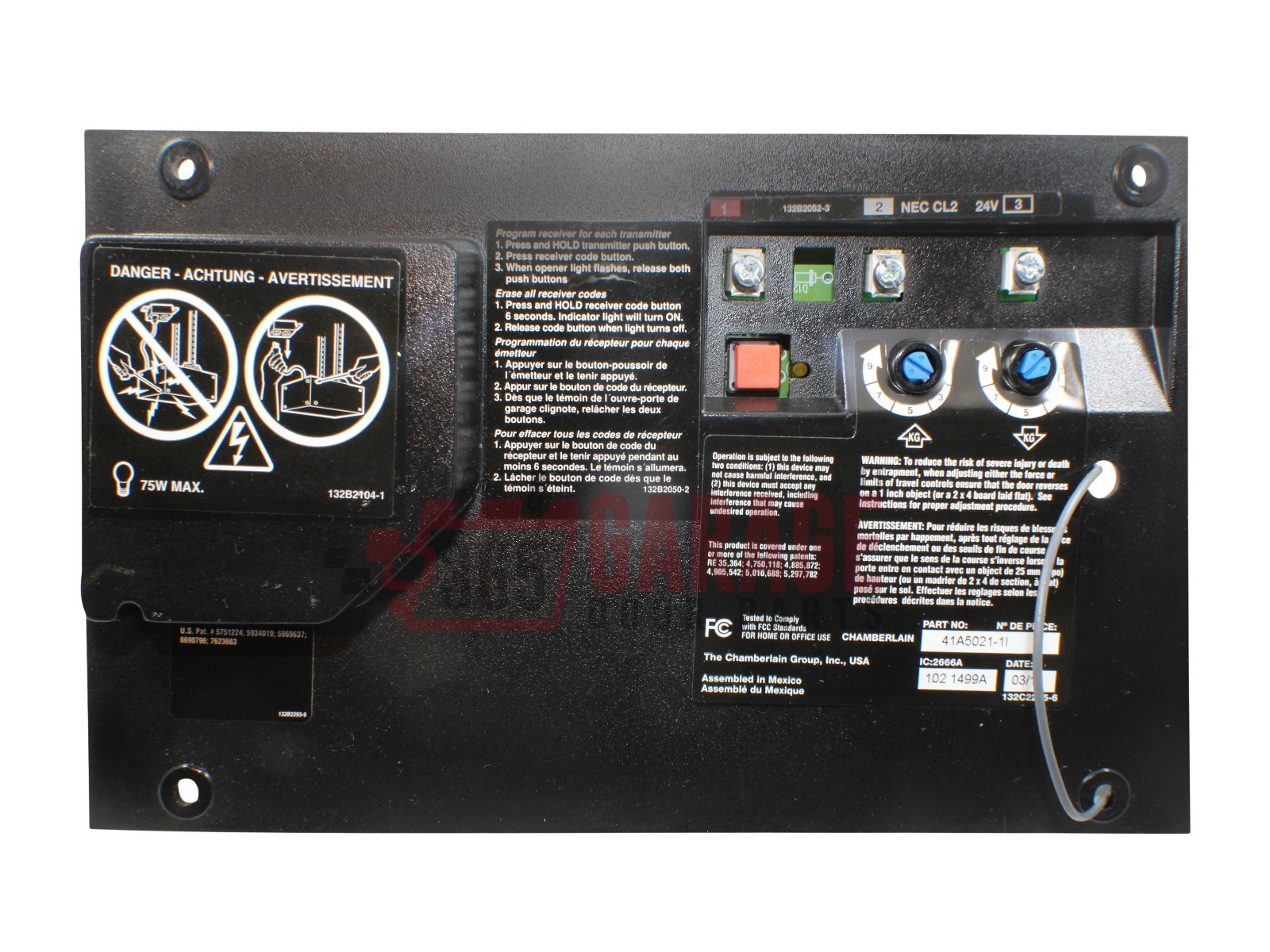 Craftsman LiftMaster 41A50211I Garage Door Opener Receiver Logic