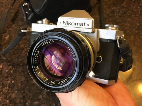 Nikon Non-Ai NIKKOR SC Auto 50mm f/1.4 w Bonus Camera Body and Case