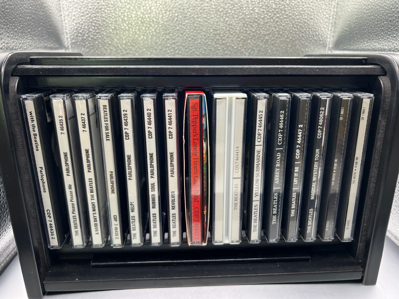 1988 Release-BEATLES COLLECTION-16 CD Roll Top Black Box set & Booklet 1988 Release-BEATLES COLLECTION-16 CD Roll Top Black Box set & Booklet