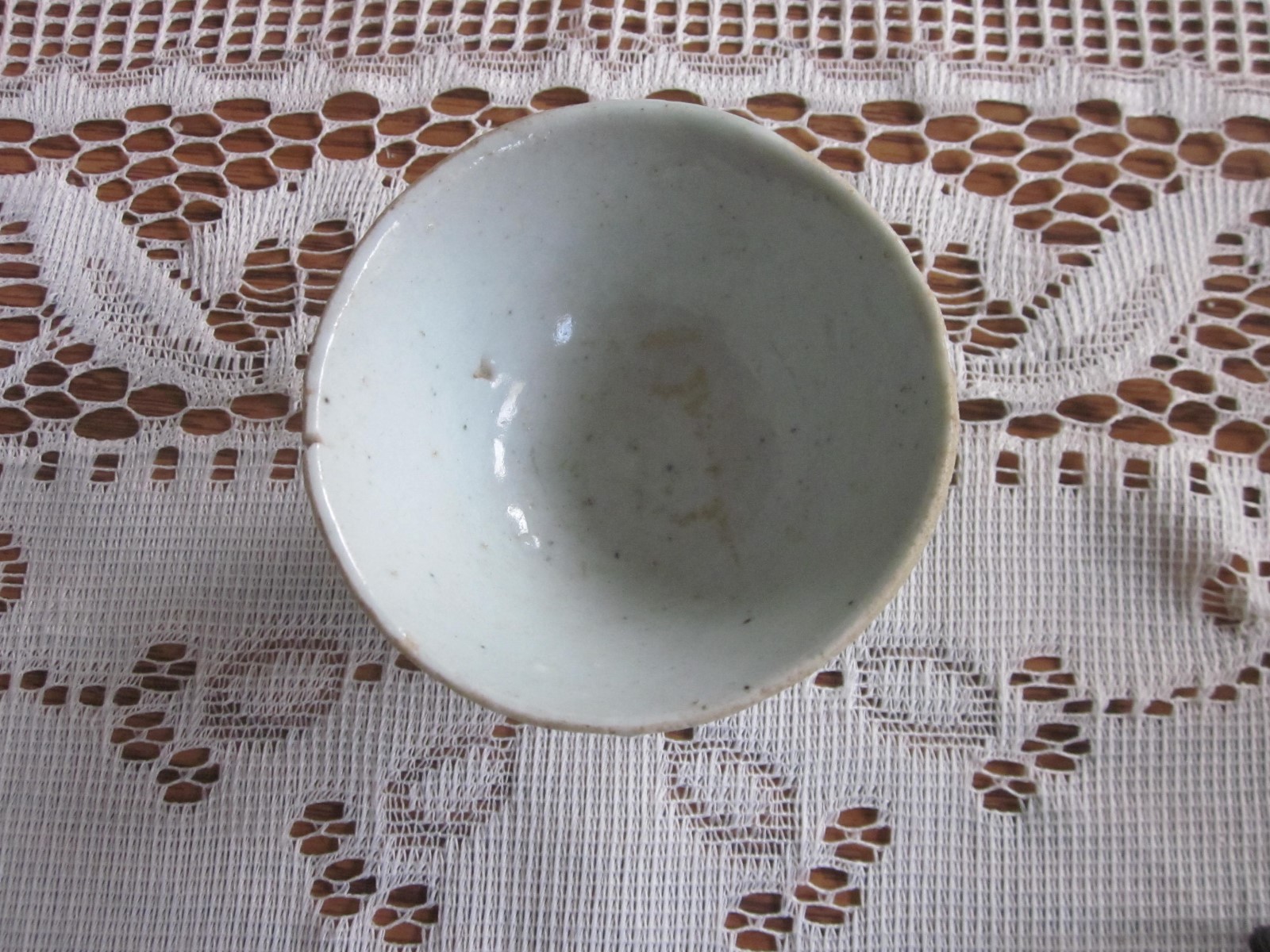 lAntique Chinese Export Porcelain  Small Tea Cup Bowl As Is