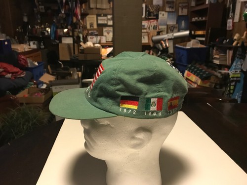 Olympic Baseball Cap / Hat - Blue/Tan Reversible - 1996 Atlanta Games,1 cap used