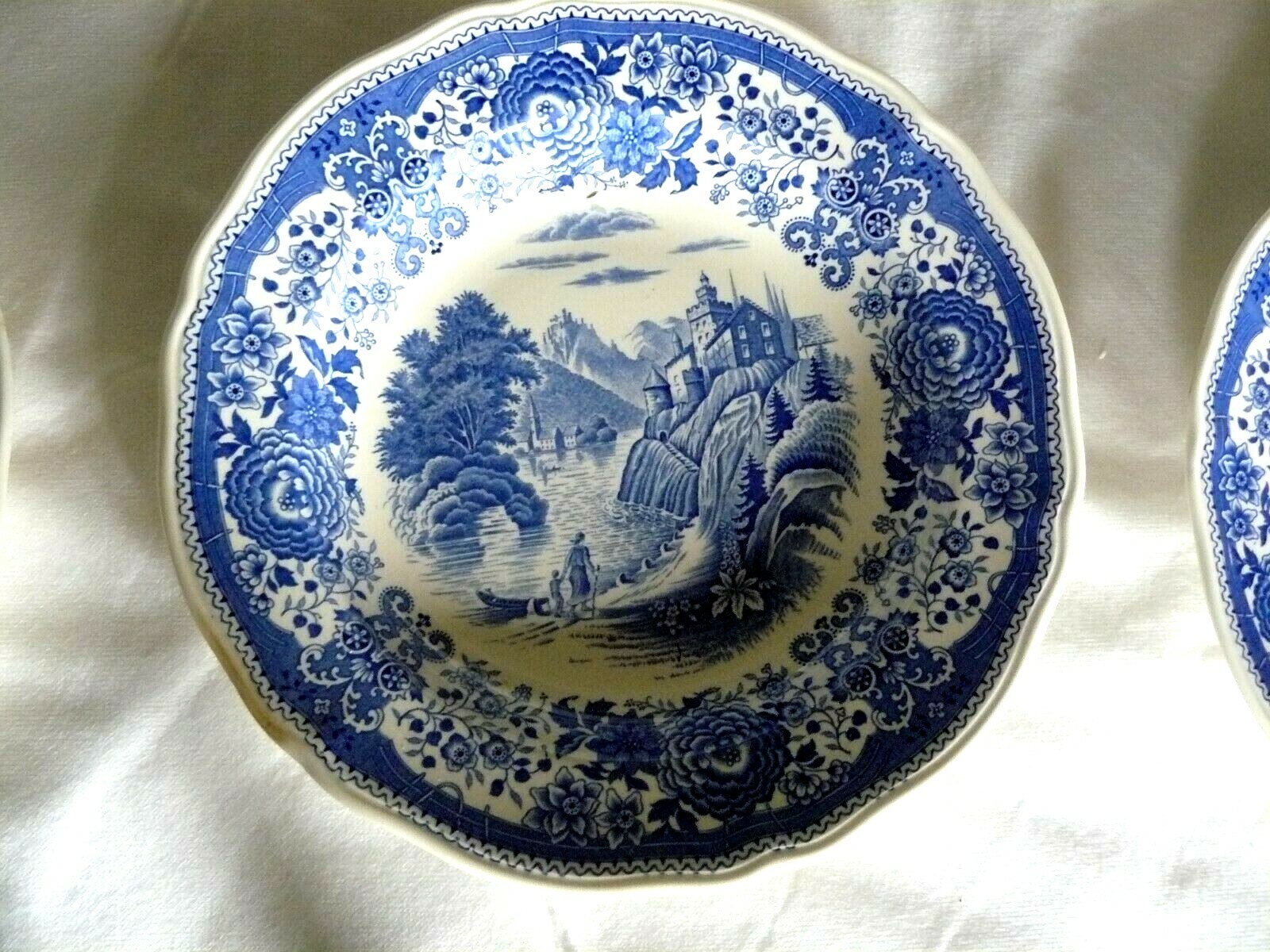 Villeroy & Boch Burgenland blau 9 Speiseteller Top!