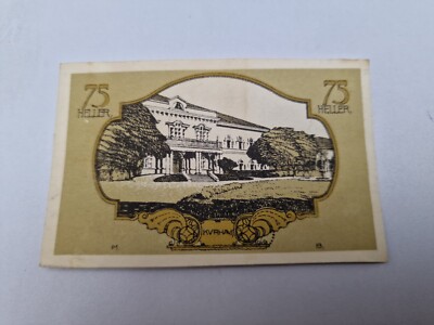75 Heller 1920 excellent Condition Old BANKNOTE Austria  