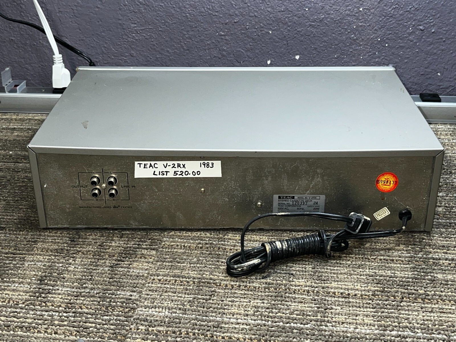 TEAC V-2RX ステレオカセットデッキ TEAC V-2RX Vintage stereo cassette deck - YouTube
