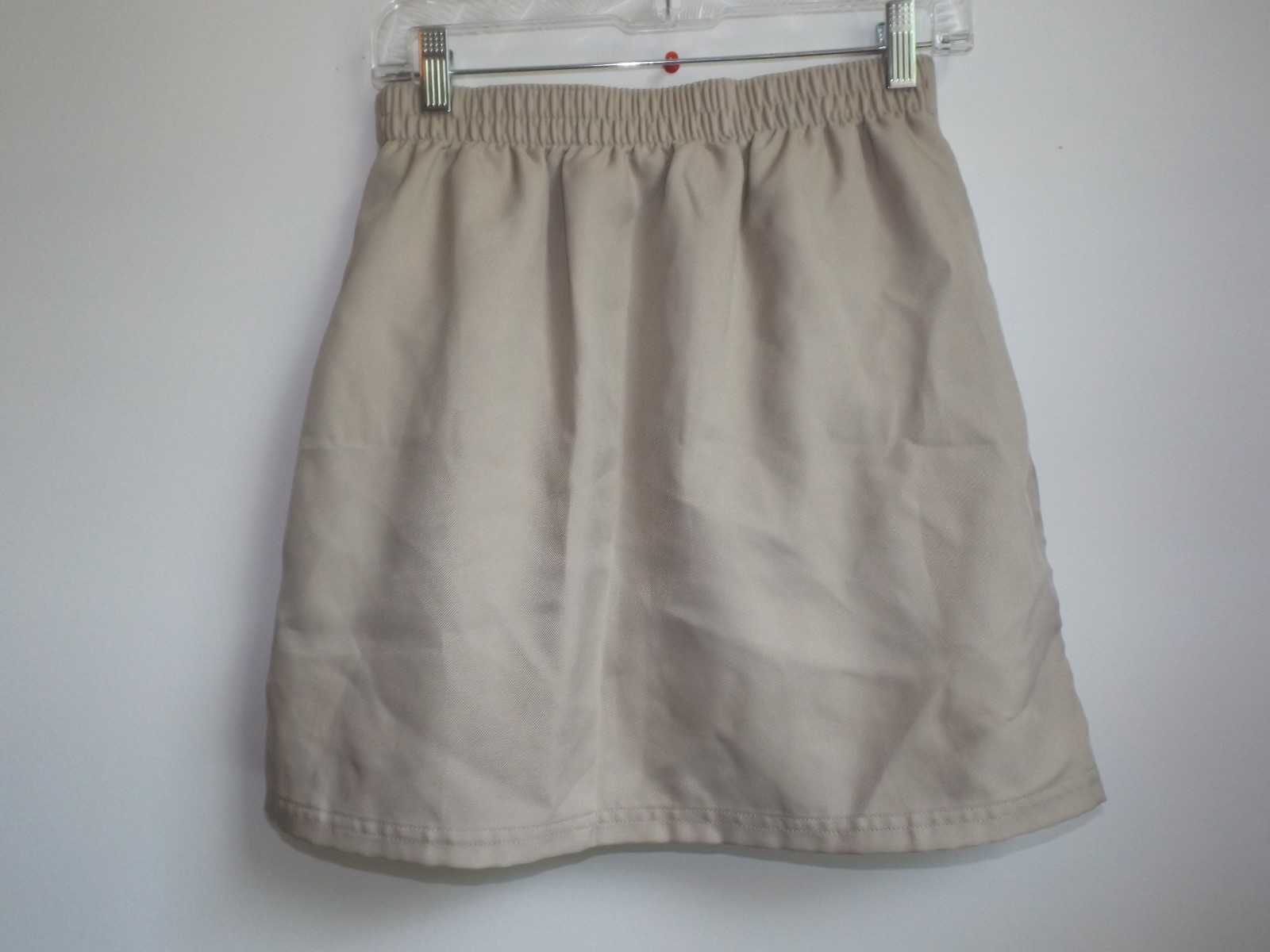 Izod Approved Schoolwear 16R khaki polyester pleat front uniform skort EUC