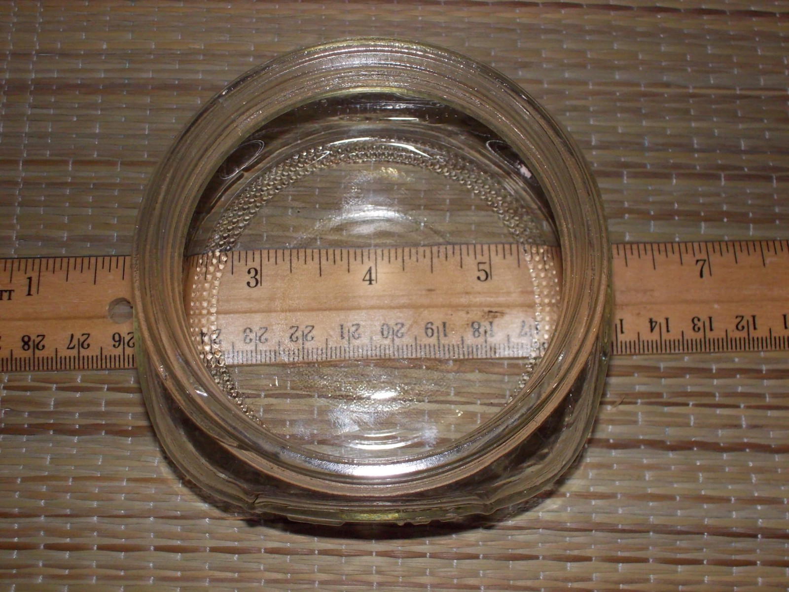 Ball brand 250 ml 1/2 pint canning jar & ring clear glass wide mouth jam chutney