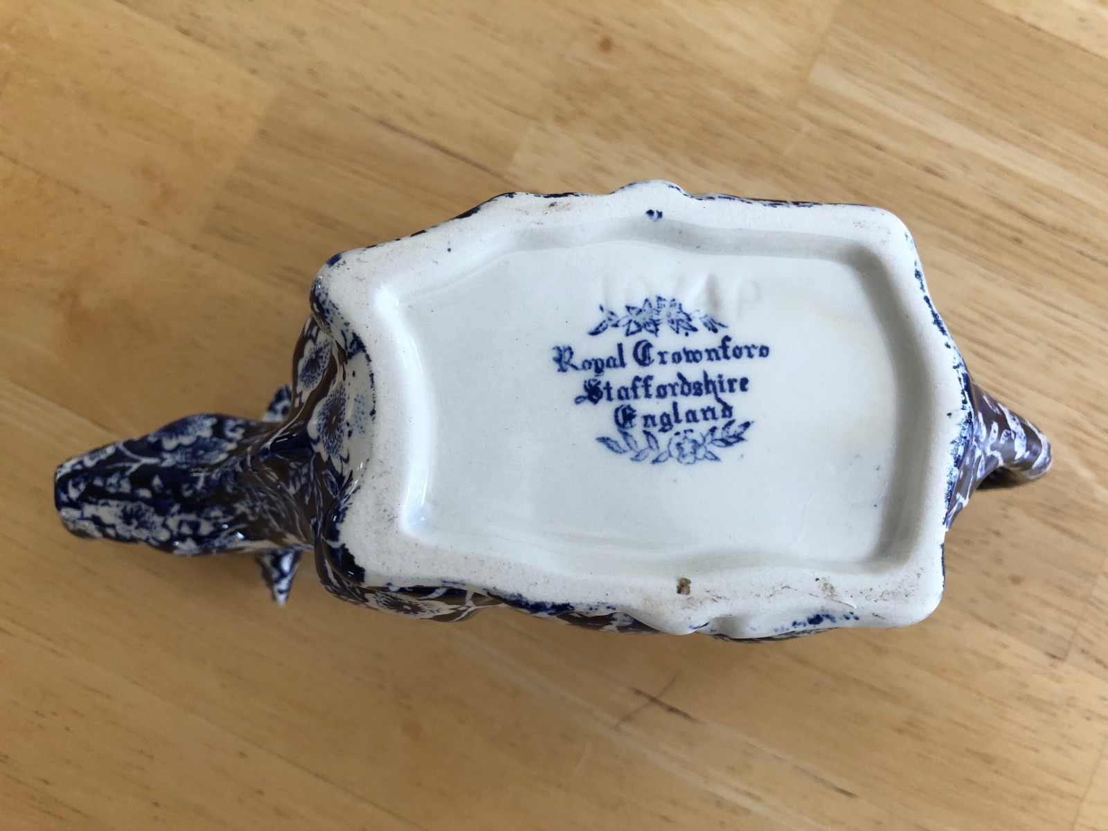 Staffordshire Royal Crownford Calico Cow Creamer