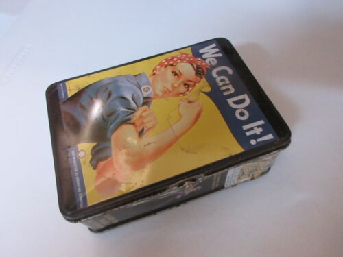Rosie The Riveter "We Can Do It" , 5"X7" Snack Box , Vintage