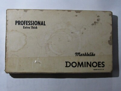 Marblelike DOMINOES,  Professional Extra Thick, No.816 GREEN - SPJST Issued