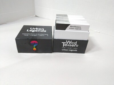 Urban Legends Word Teasers Game Conversation Starters Talk, Laugh, Learn