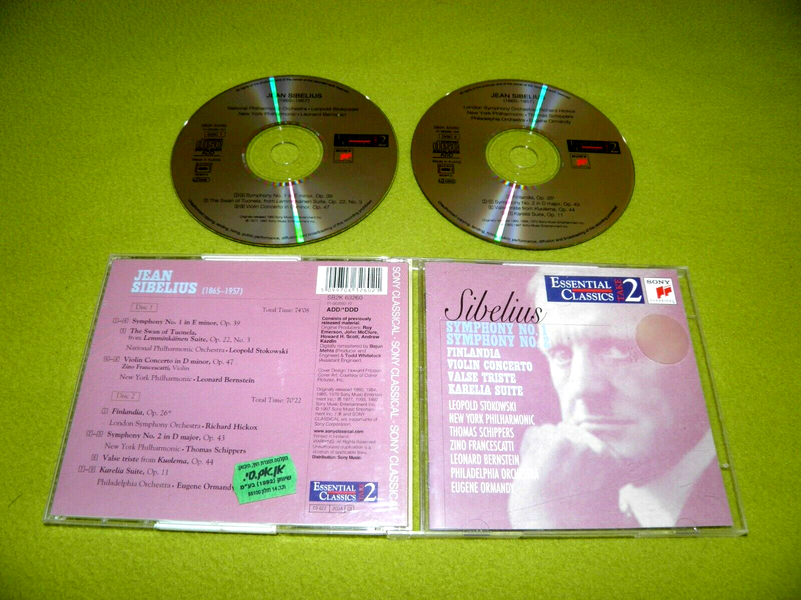 クラシック Sibelius Heifetz, Sibelius, Chicago Symphony, Walter Hendl – Violin