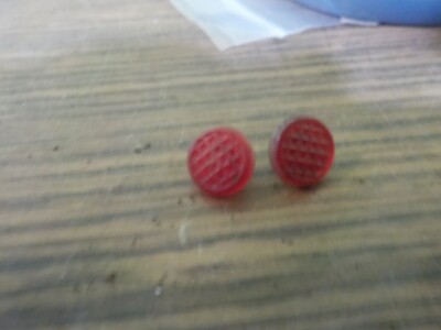 vintage tonka ford pickup truck set of 2 red tailgate cross hatch for parts