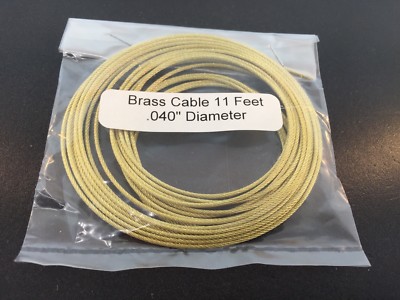 Brass Cable for Weight Regulator Clocks .040'' Diameter  x 11 Ft. used with ST #2