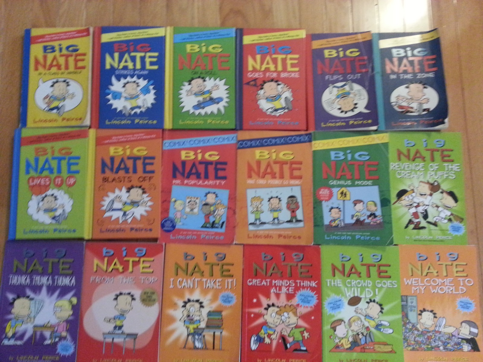 Big Nate Books Lot Of 25 plus 3 Diary of Wimpy Kid Lincoln Peirce & Jeff Kinney