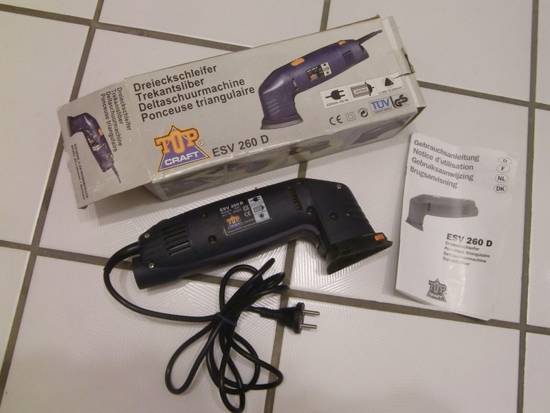 Top Craft Dreieckschleifer Esv 260 D Im Originalkarton, Wenig Gebraucht