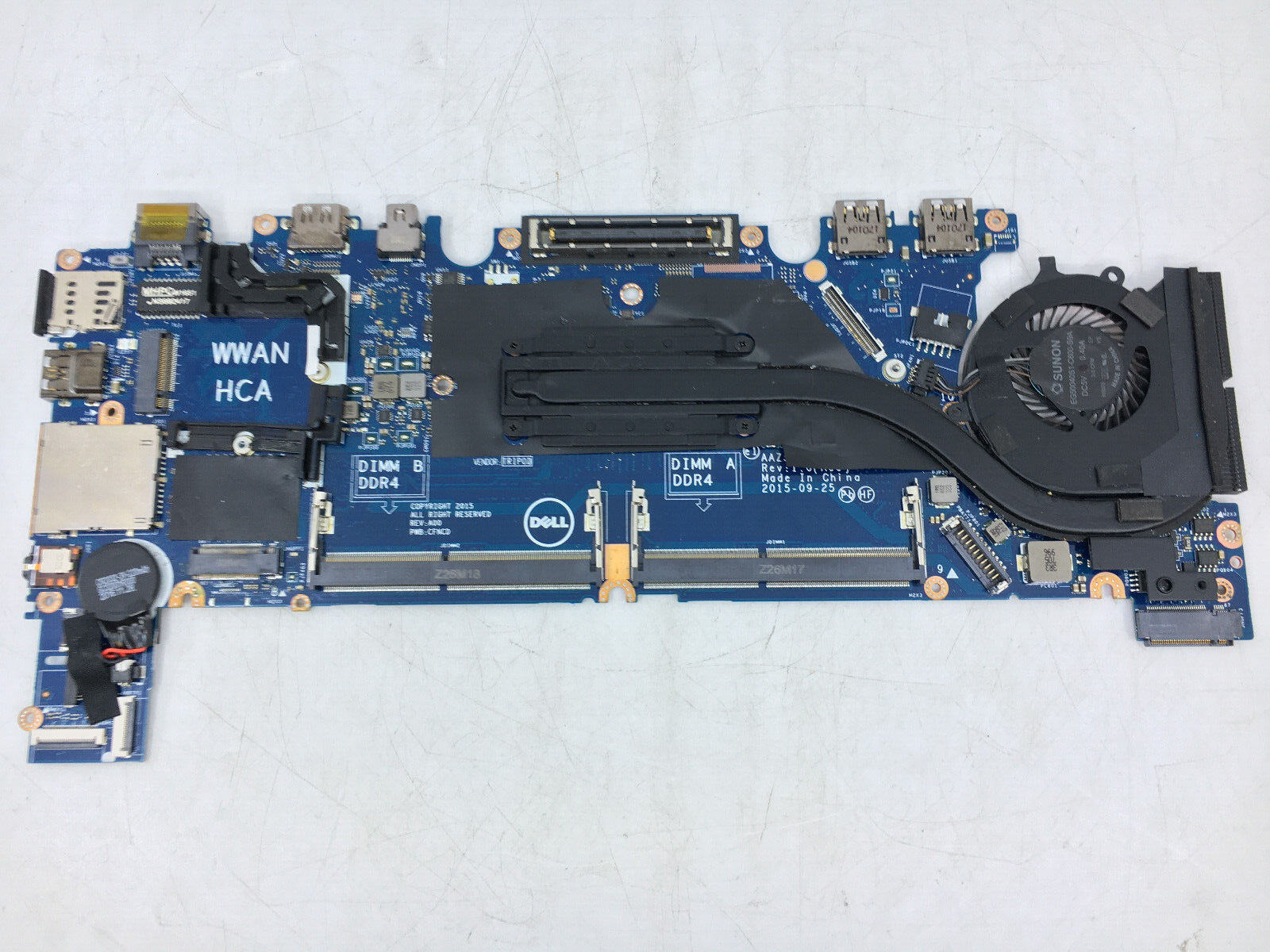 Dell Latitude E7270 Motherboard i5-6200U 2.40GHz AAZ50 LA