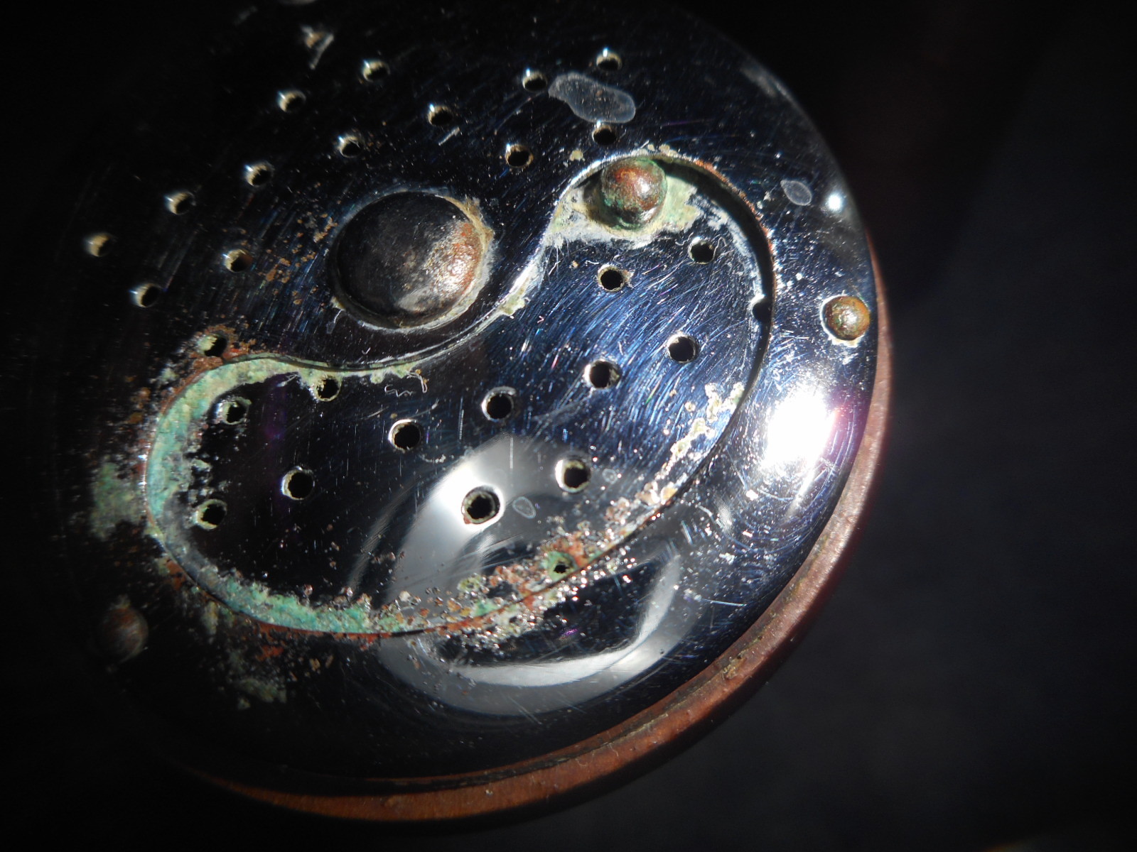 Wood, bamboo? brown salt and pepper mill made in Japan