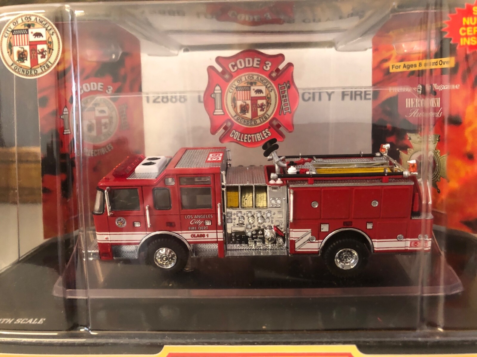 Code 3 #12888 LAFD Los Angeles Fire Engine 39 Pierce | eBay