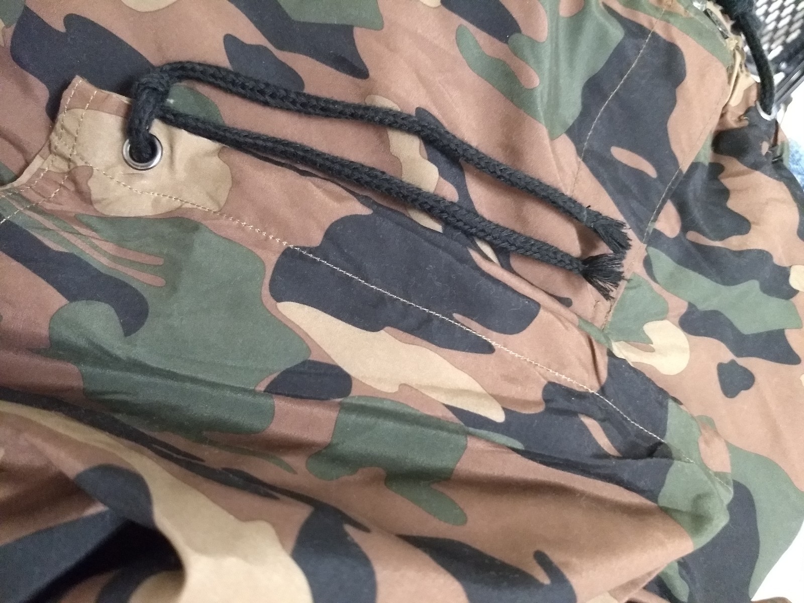 Urban Groove Size MA Drawstring Green Woodland Camo Cargo Pants Hip Hop Beat