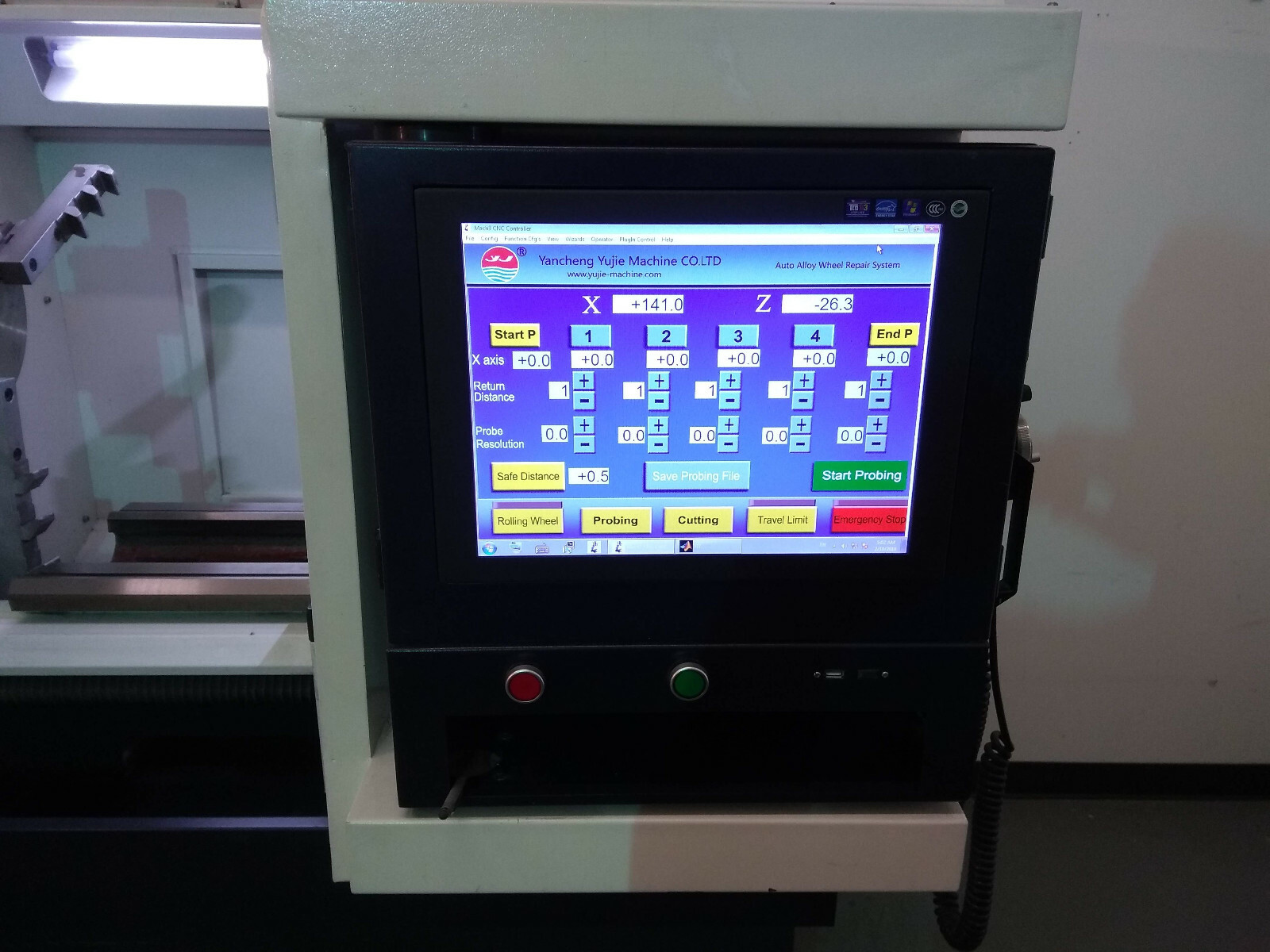 CNC lathe wheel repair machine. 2016 newest technology available.Only 126 hours