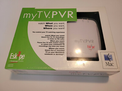Eskape myTV.PVR TV Recorder for Mac New in Box Hauppauge 937