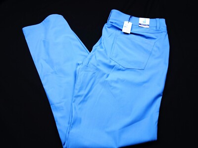 NEW! JOHNNIE-O PREP-FORMANCE PANTS -36 34 BLUE -POLY STRETCH -SURFER -GOLF