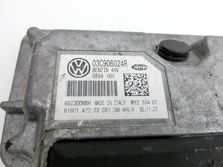 Skoda 5J 06-10 1,4 63KW Motor Steuergerät ECU Motorsteuergerät Skoda 5J 06-10 11.01.2008 03C906024R 6160142202 gebraucht Vorschau 2