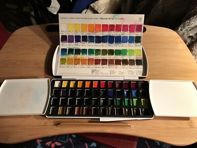 Gold Class Mission Triple Pans acquerello Art Set 12, 24, 48 Colori 3Types ( MPW-1248W) per Mijello