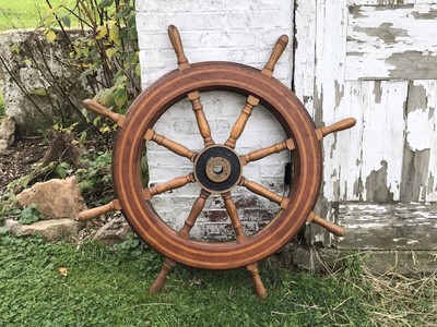 Wheels Antique Wooden Boat