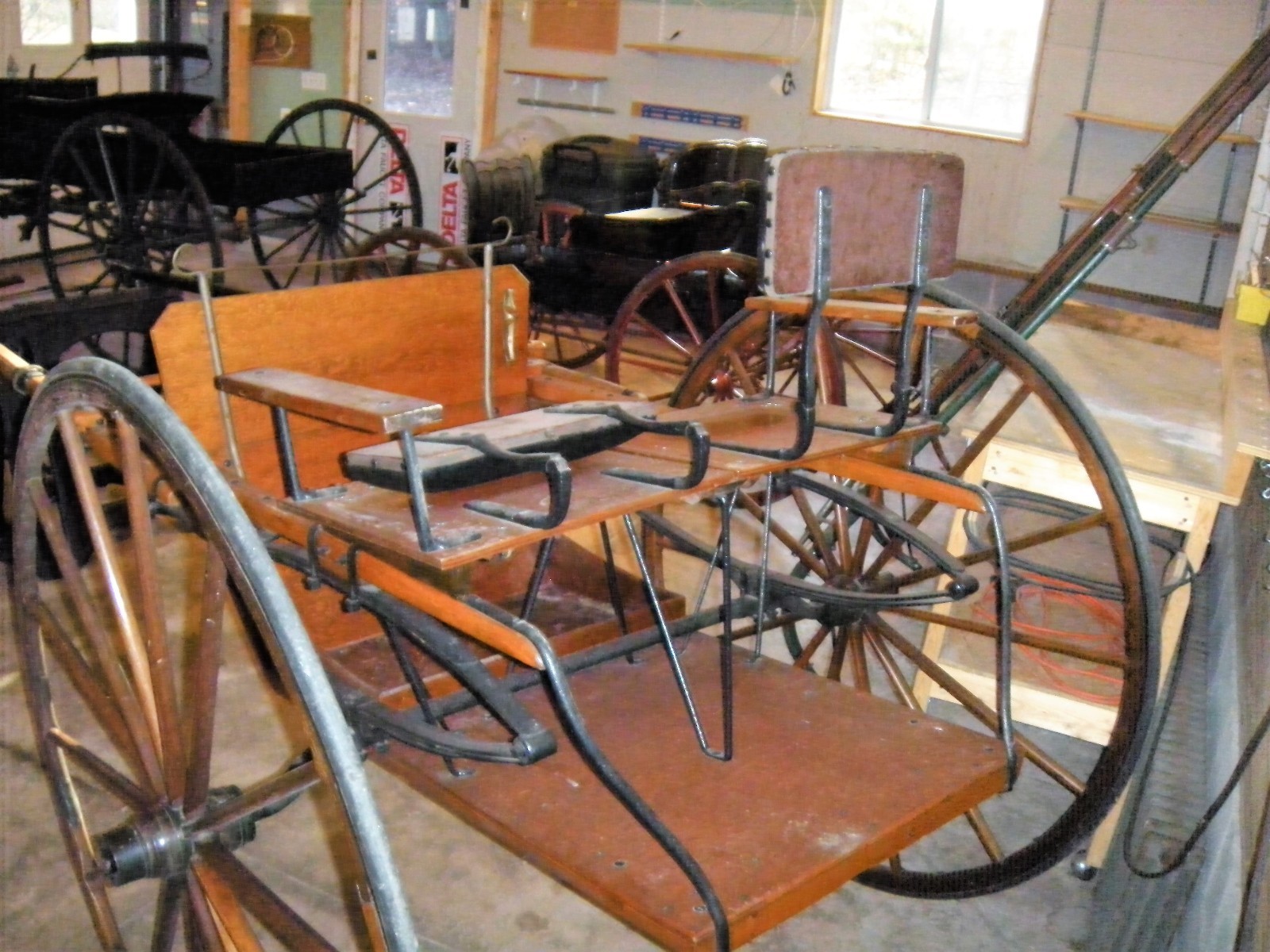 Driving Horse Size Meadow Brook Cart with Large Wheels - Ready to Drive