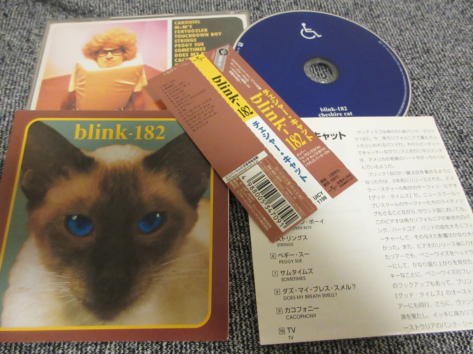 blink-182 cheshire cat レッドアイ　レコード Blink 182 / Cheshire Cat RED EYE 1ST PRESS 1996 US LP