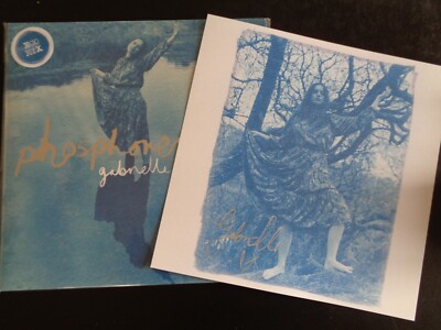 GABRIELLE APLIN PHOSPHORESCENT LTD DC2 SILVER FOIL LP + SIGNED /AUTOGRAPH POSTER