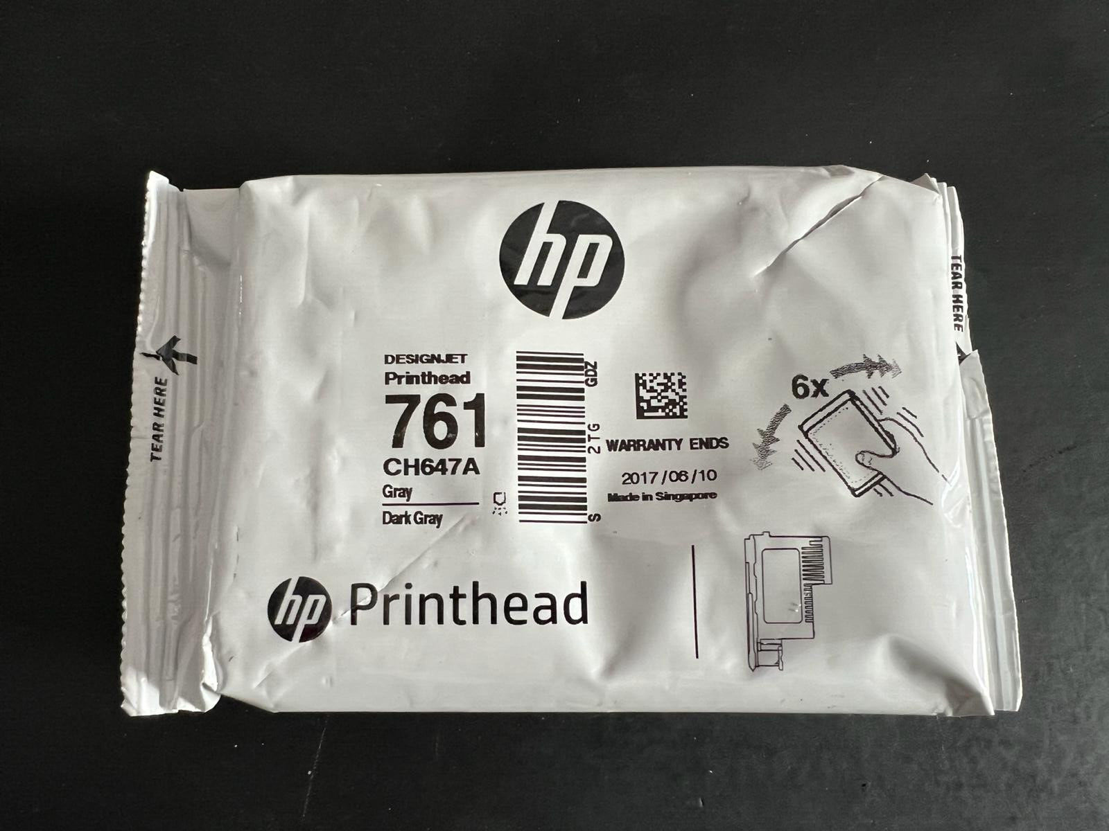HP DESIGNJETシリーズ プリントへッド 761 HP 761 Gray/Dark Gray DesignJet Printhead - CH647A | The Wide