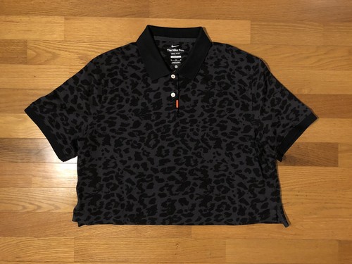 トップス F.C.R.B. SOPH leopard polo shirt NIKE New M Nike Women Animal Leopard Cheetah Print Short Sleeve