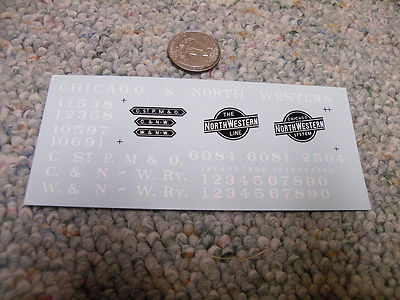 Herald King decals O Chicago and North Western C.St P M O caboose   XX205