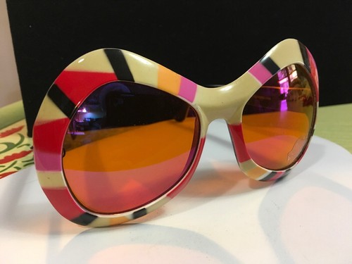 VINTAGE 1970'S FUNKY MOD 70s HIPPIE SUNGLASSES 