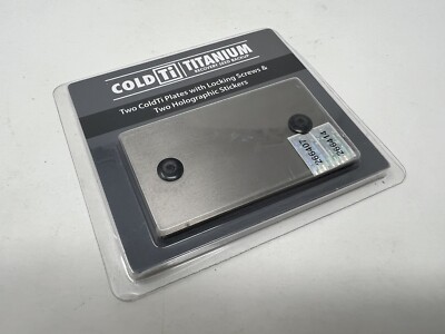 ColdTi Titanium Cryptocurrency Recovery Seed Backup-2 ColdTi plates w/screws