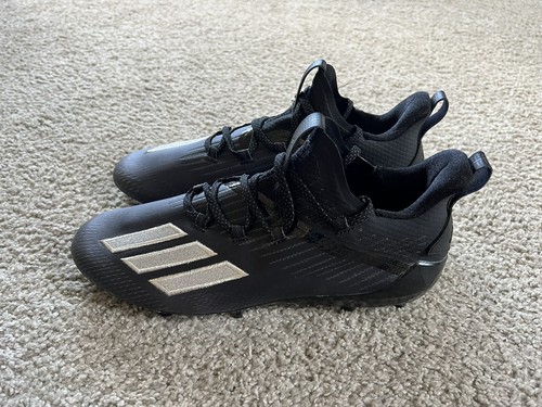 adizero 復刻 27.5 Adidas Adizero Football Cleats Black Silver Metallic EH2707