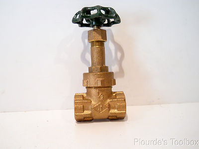 Used Jenkins 1/2'' Female NPT Bronze Gate Valve 2280U, 300 WSP, 1000 WOG