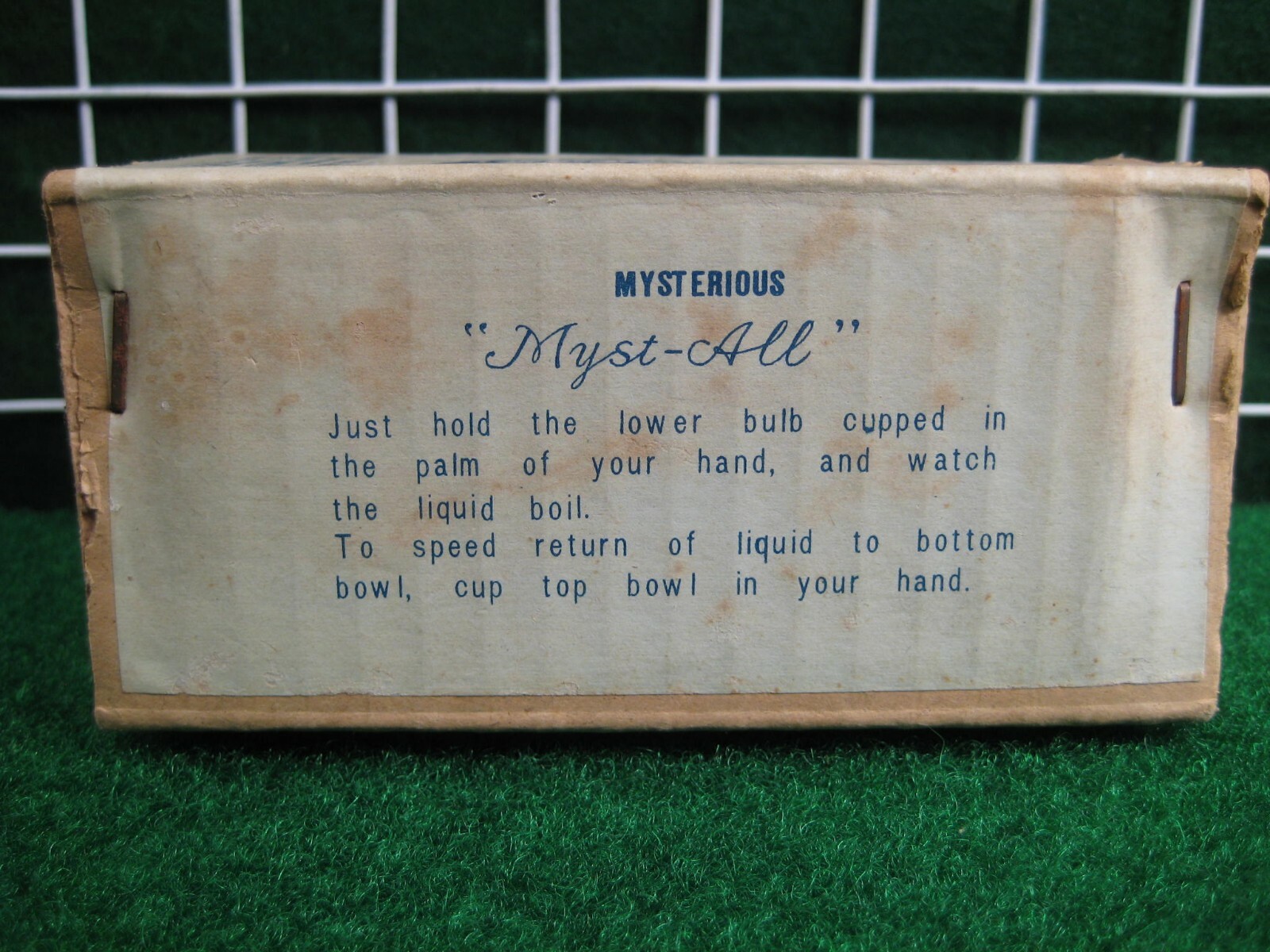 Mysterious Myst All Mysto Boiling Water Magic Trick Physics Demonstrator