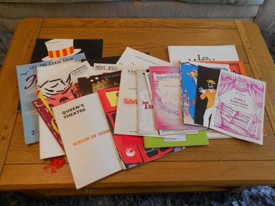 Job Lot of Vintage Theatre Programmes, 50's, 60's, 70's, 80's, a Kilo Plus.