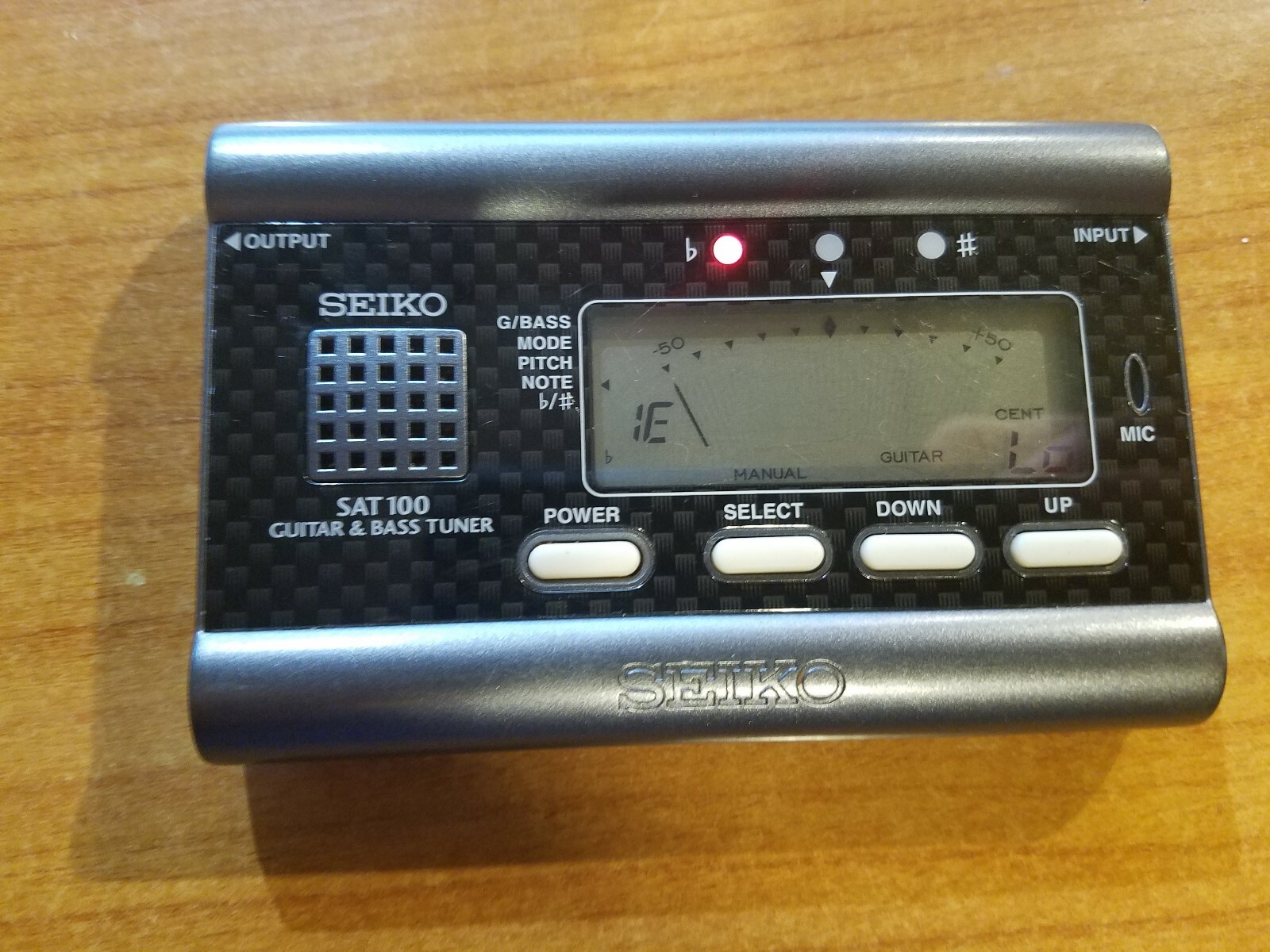 Seiko Guitar and Bass Tuner Model SAT100, TESTED
