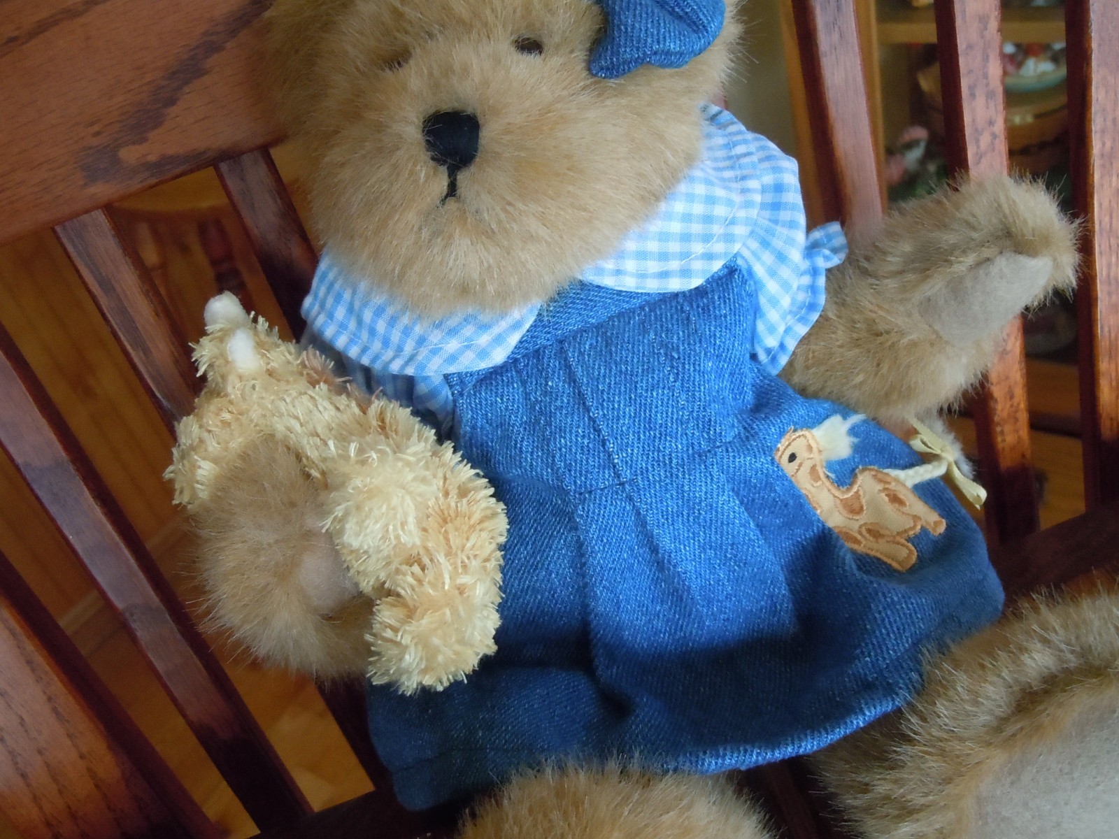 Boyds Bear HAYLEY holding a Giraffe Stuffed Toy Plush Teddy Retired Limited Ed