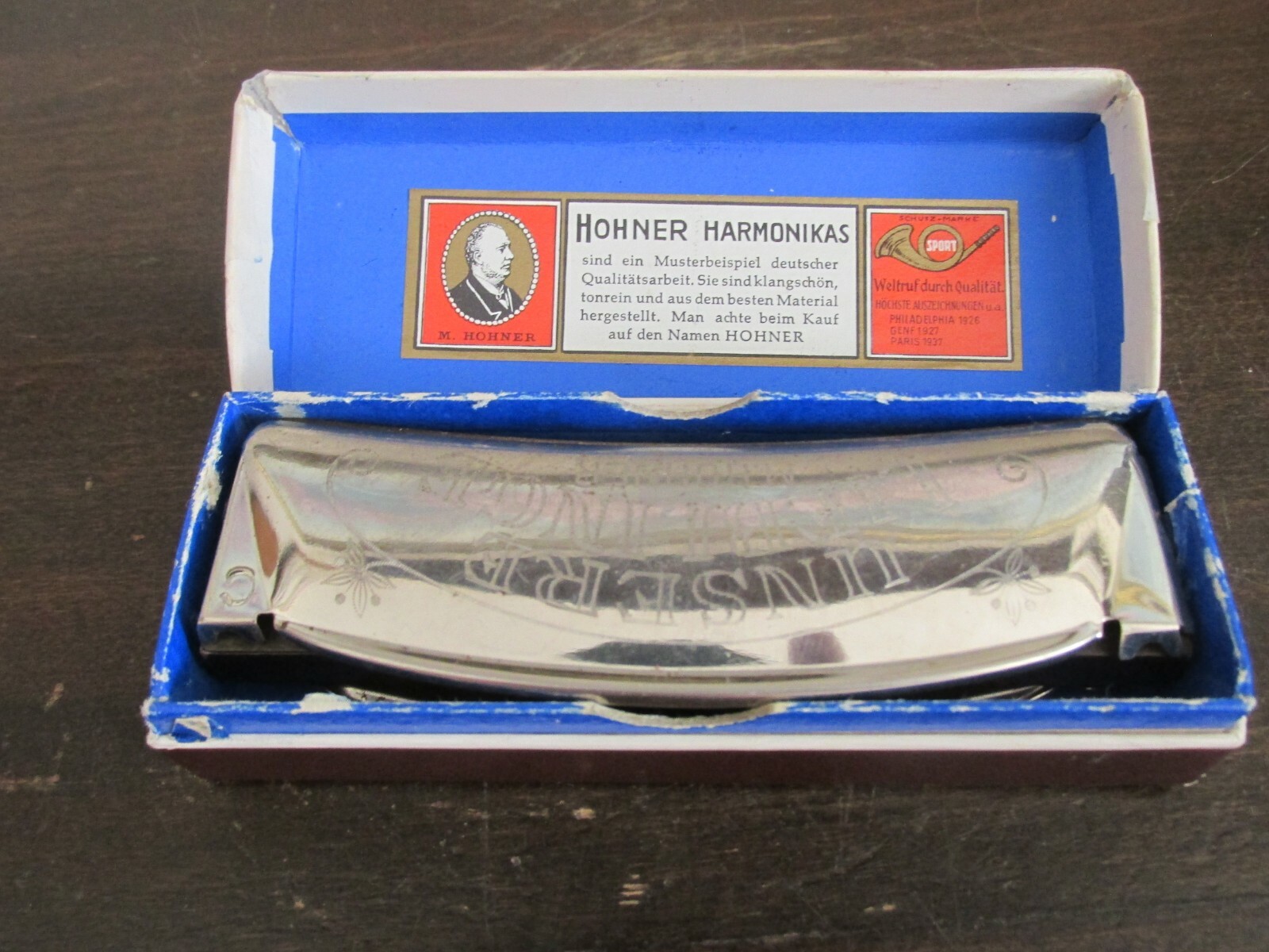 Vintage M Hohner Germany Unsere Lieblinge Harmonica With