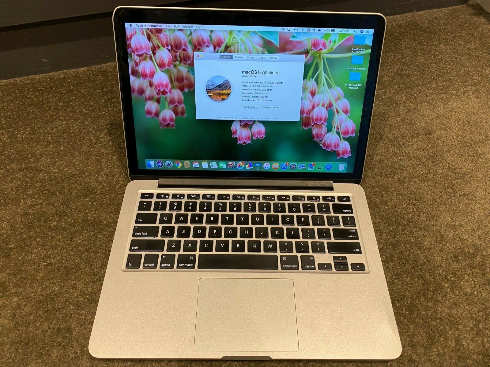 Macbook Pro 2.6 GHz Intel Core i5 (Retina, 13