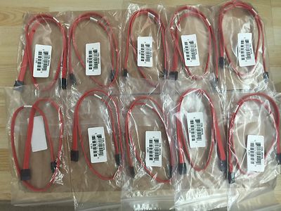 * Lot of 2* SuperMicro Amphenol 24 inch SATA3 6Gbps Cable for Hard Drive DVD Rom